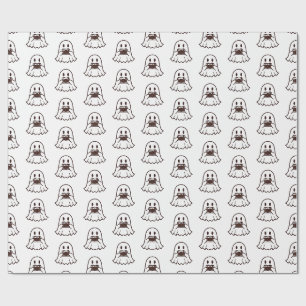 Cute Halloween Ghost Photographer Wrapping Paper