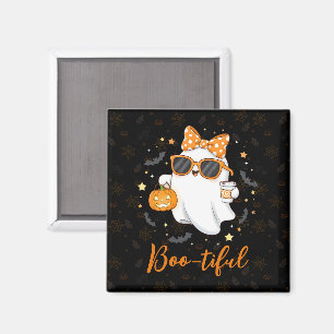Cute Halloween Ghost Pumpkin Spice Personalised Magnet