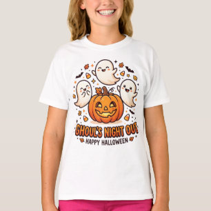Cute Halloween Ghost Pumpkin T-Shirt