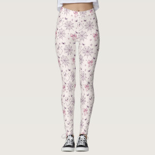 Cute Halloween Ghost & Spiderweb Pattern Leggings