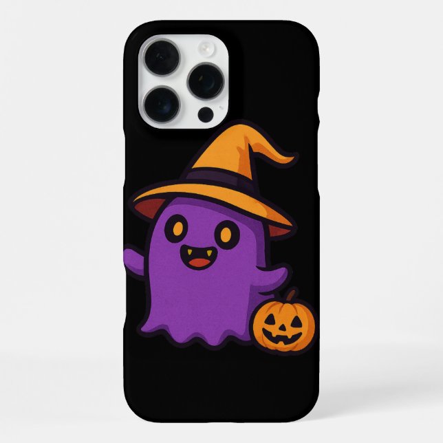Cute Halloween Ghost Sticker  iPhone Case (Back)