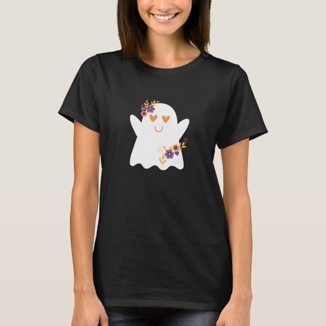 Cute halloween Ghost T-Shirt (Front)