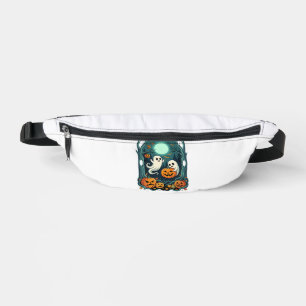 Cute Halloween Ghosts and Jack O Lantern Forest (2 Bum Bags