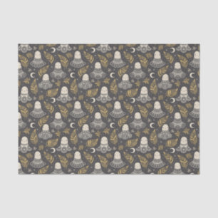 Cute Halloween Ghosts Lace - Gold Tissue Paper