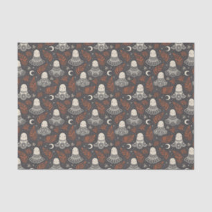 Cute Halloween Ghosts Lace - Rust Tissue Paper