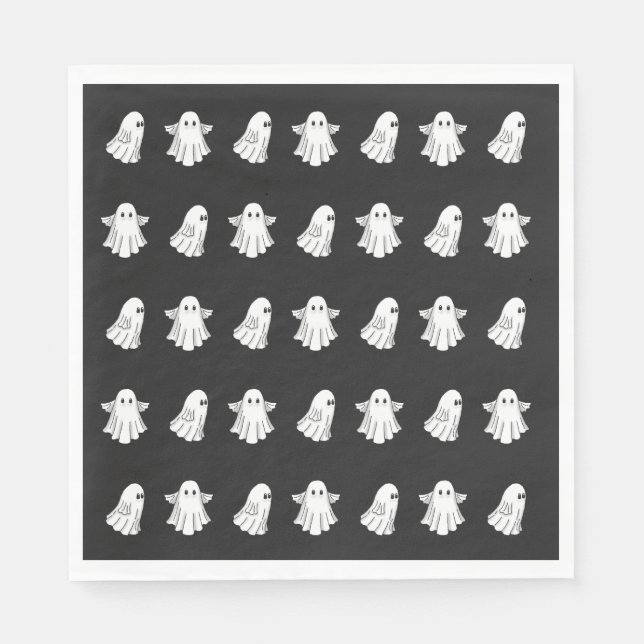 Cute Halloween Ghosts Napkin (Front)