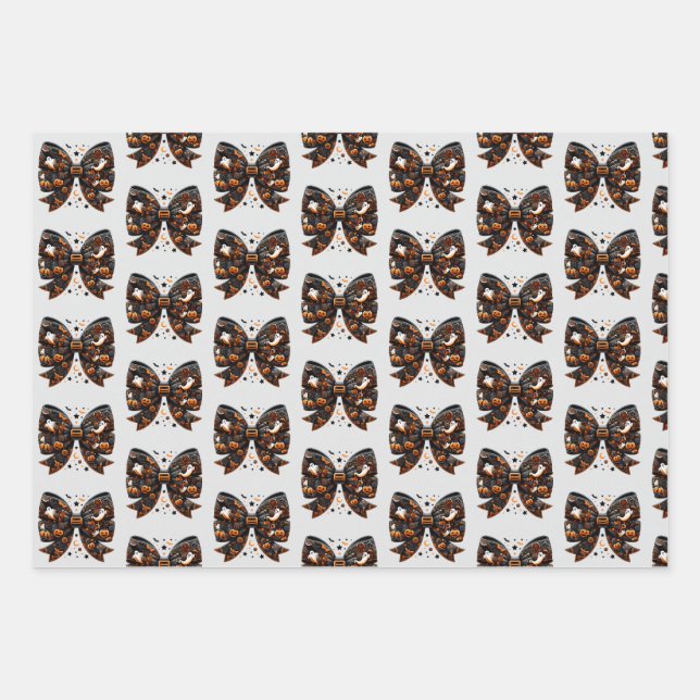 Cute Halloween Gift Wrapping Paper (Front)