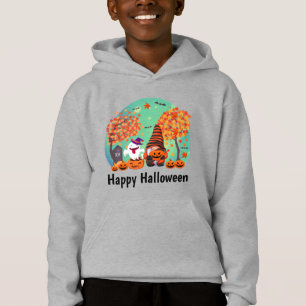 Cute Halloween Gnome And Ghost With Text Boy's