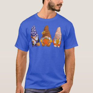 Cute Halloween Gnomes Autumn Pumpkins Fall Holiday T-Shirt