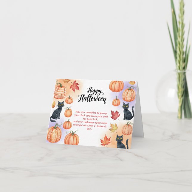  Cute Halloween Greeting Card (Front)