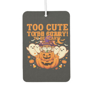 Cute Halloween Hamster Pumpkin Ghost Design_1 Car Air Freshener