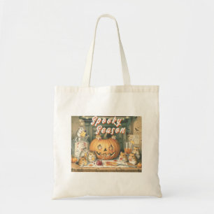 Cute Halloween Hamster Snack Party Tote Bag