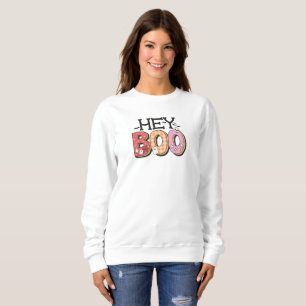Cute Halloween Hey Boo Sweatshirt