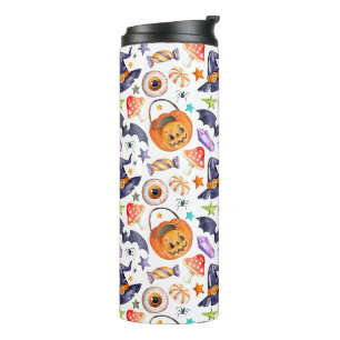 Cute Halloween illustration Wrapping Paper Bath M Thermal Tumbler