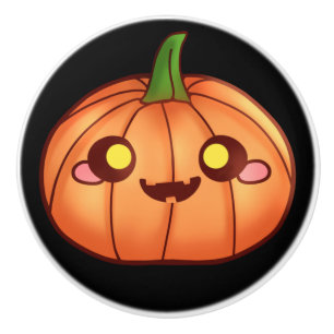 Cute Halloween Jack O Lantern  Ceramic Knob