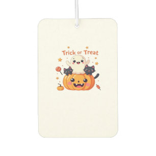 Cute Halloween - Kawaii Ghost and Black Cats Class Car Air Freshener