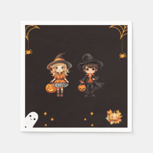 Cute Halloween Kids Costume Birthday Party Napkin