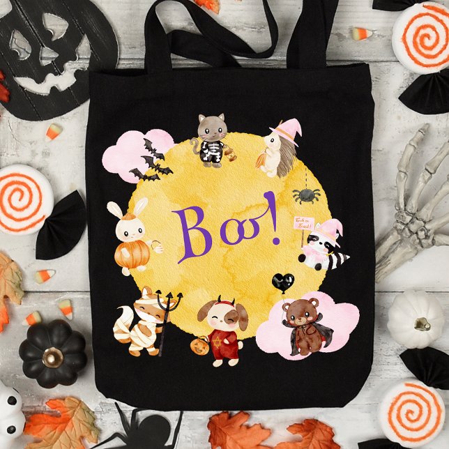 Cute Halloween Kids Costume Party Tote Bag (Creator Uploaded)
