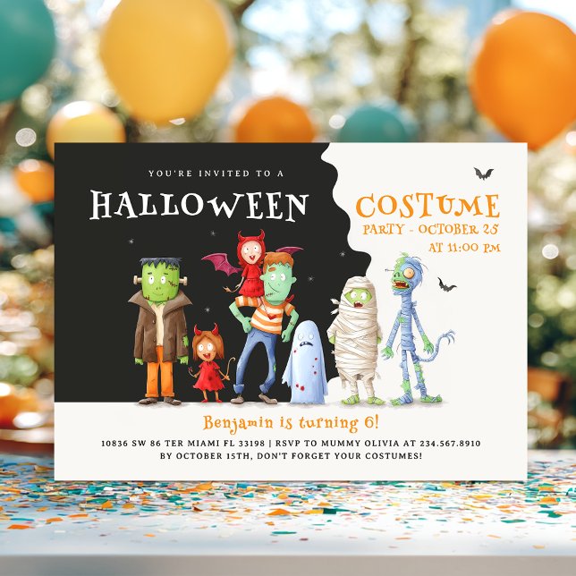 Cute Halloween Kids Party  Invitation (Creator Uploaded)