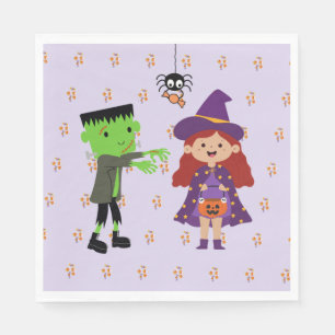 Cute Halloween Kids Party Napkin
