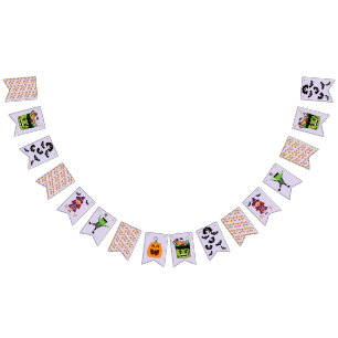 Cute Halloween Kids Party Supplie Bunting