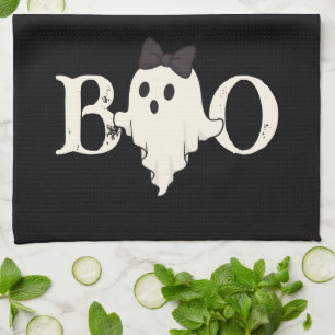 Cute Halloween Kitchen Towels – "Boo" Ghost with