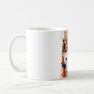 Cute Halloween Kittens with Pumpkin Mug