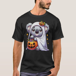 Cute Halloween Koala Costume Ghost Animal Boo Spoo T-Shirt