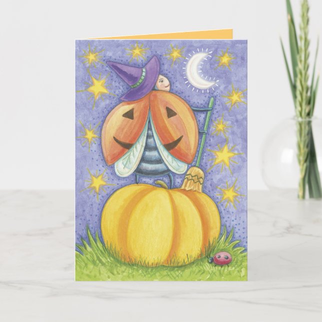 Cute Halloween Ladybug Cards (Front)