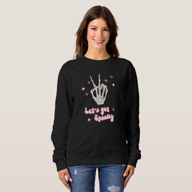 Cute Halloween Let's Get Spooky  Sweatshirt (Front Full)