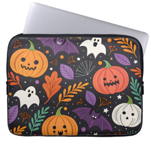 Cute Halloween Magic Pattern Laptop Sleeve