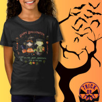 Cute Halloween Monster and a Witch