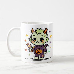 Cute Halloween Monster Kids Coffee Mug