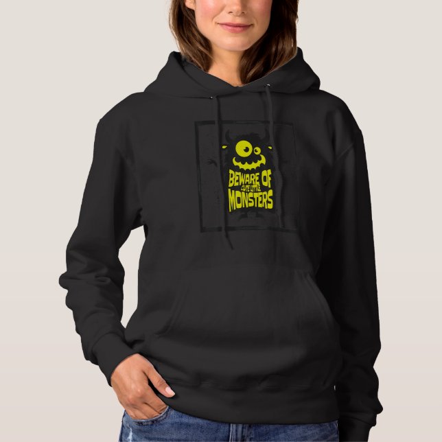 Cute Halloween Monsters 23 Hoodie (Front)