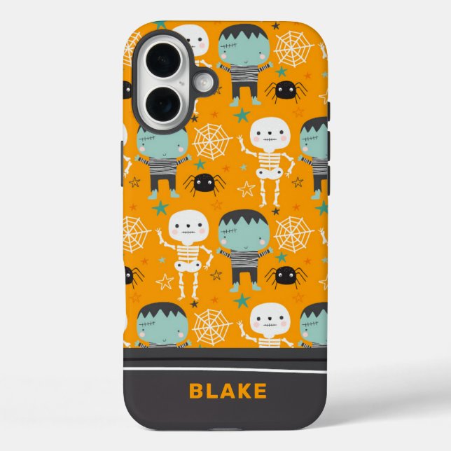 Cute Halloween Monsters Personalised Case-Mate iPhone Case (Back)