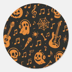 cute Halloween music sticker