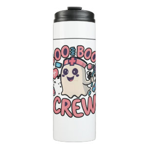 cute Halloween Nurse Ghost Thermal Tumbler