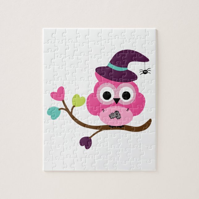 Cute Halloween Owl Jigsaw Puzzle (Vertical)