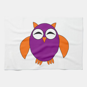 Cute Halloween Owl Kitchen Towel