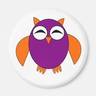 Cute Halloween Owl Magnet