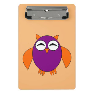 Cute Halloween Owl Mini Clipboard