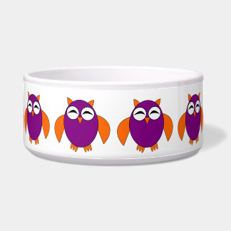 Cute Halloween Owl Pet Bowl
