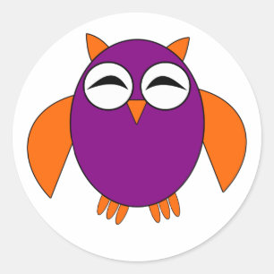 Cute Halloween Owl Stickers
