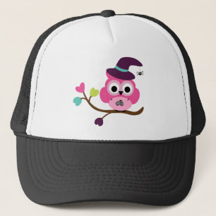 Cute Halloween Owl Trucker Hat