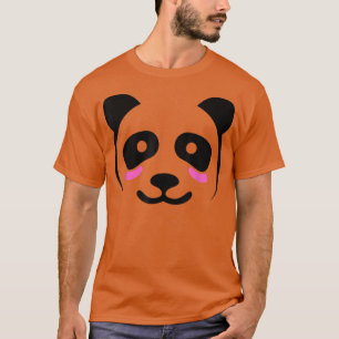 Cute Halloween Panda Bear Face Costume Kawaii Kids T-Shirt