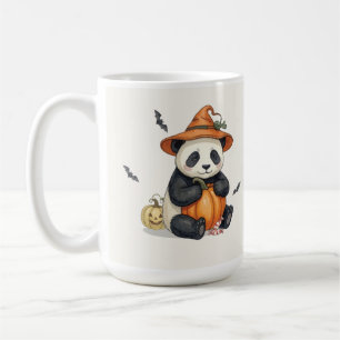 Cute Halloween Panda Pumpkin Coffee Mug