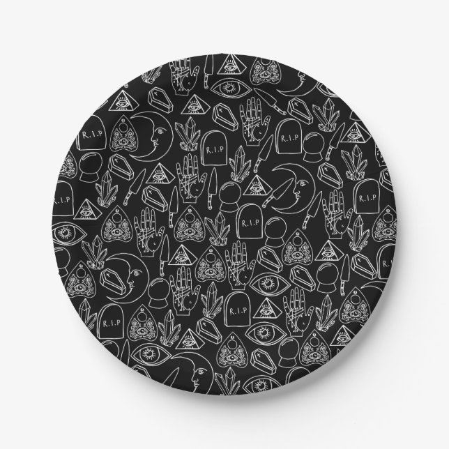 Cute Halloween Paper Plates (Front)