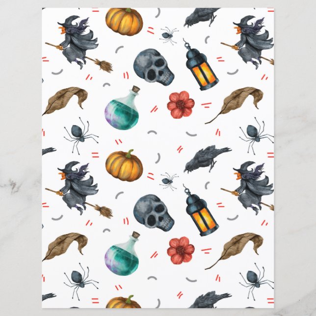 Cute Halloween Paper Sheet (Front)