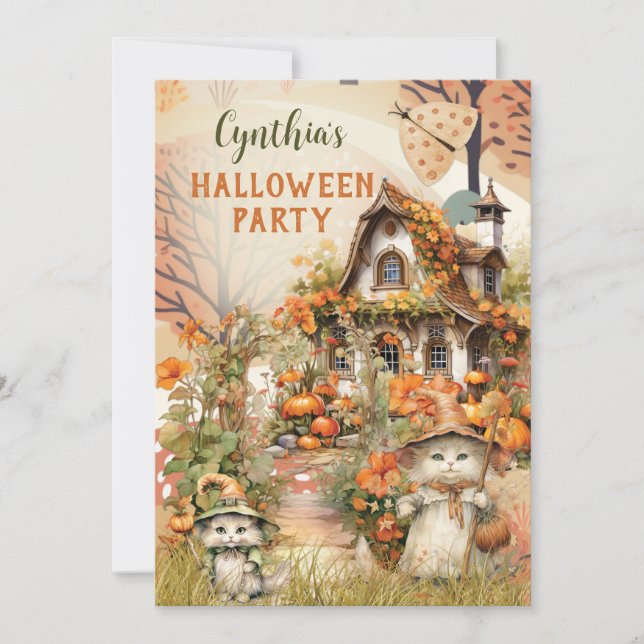 Cute Halloween Party Invitation (Front)