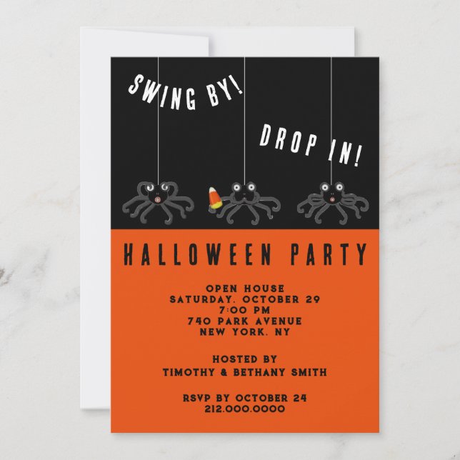 Cute Halloween Party Invitation (Front)